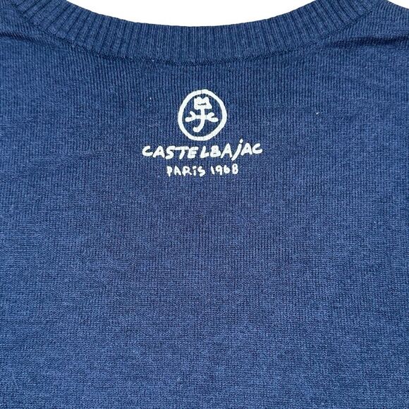 JC de Castelbajac Navy Graphic Print Sweater - Size Large (105) - Picture 5 of 7